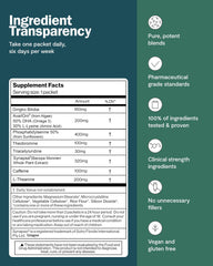 THESIS Logic bottle label showing 24 servings
