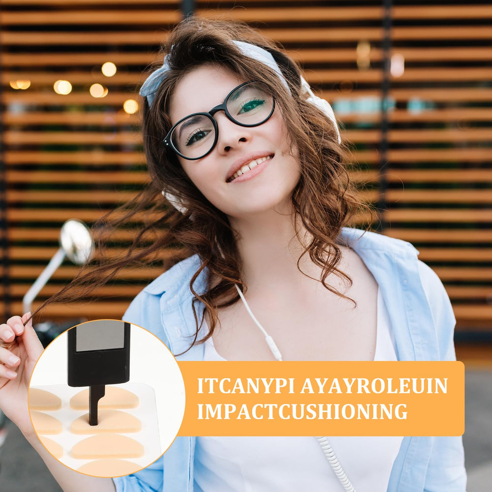 Close-up of 1.5mm thick EVA foam nose pads