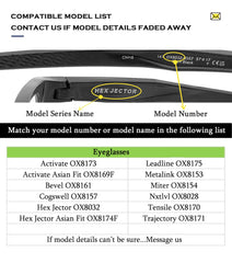 Soft silicone nose pads for Oakley Bevel OX8161
