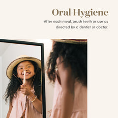 Whitening action with natural ingredients on toothpaste