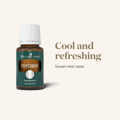 Vibrant essential oils from Thieves blend with mint