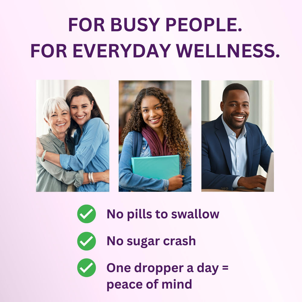 Dropper dispensing elderberry liquid