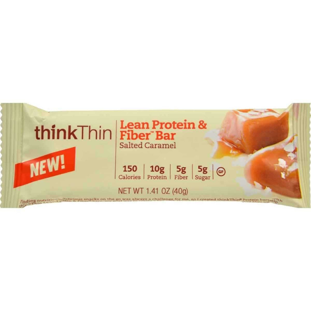 ThinkThin Salted Caramel Protein Bar 1.41 oz - protein snack image