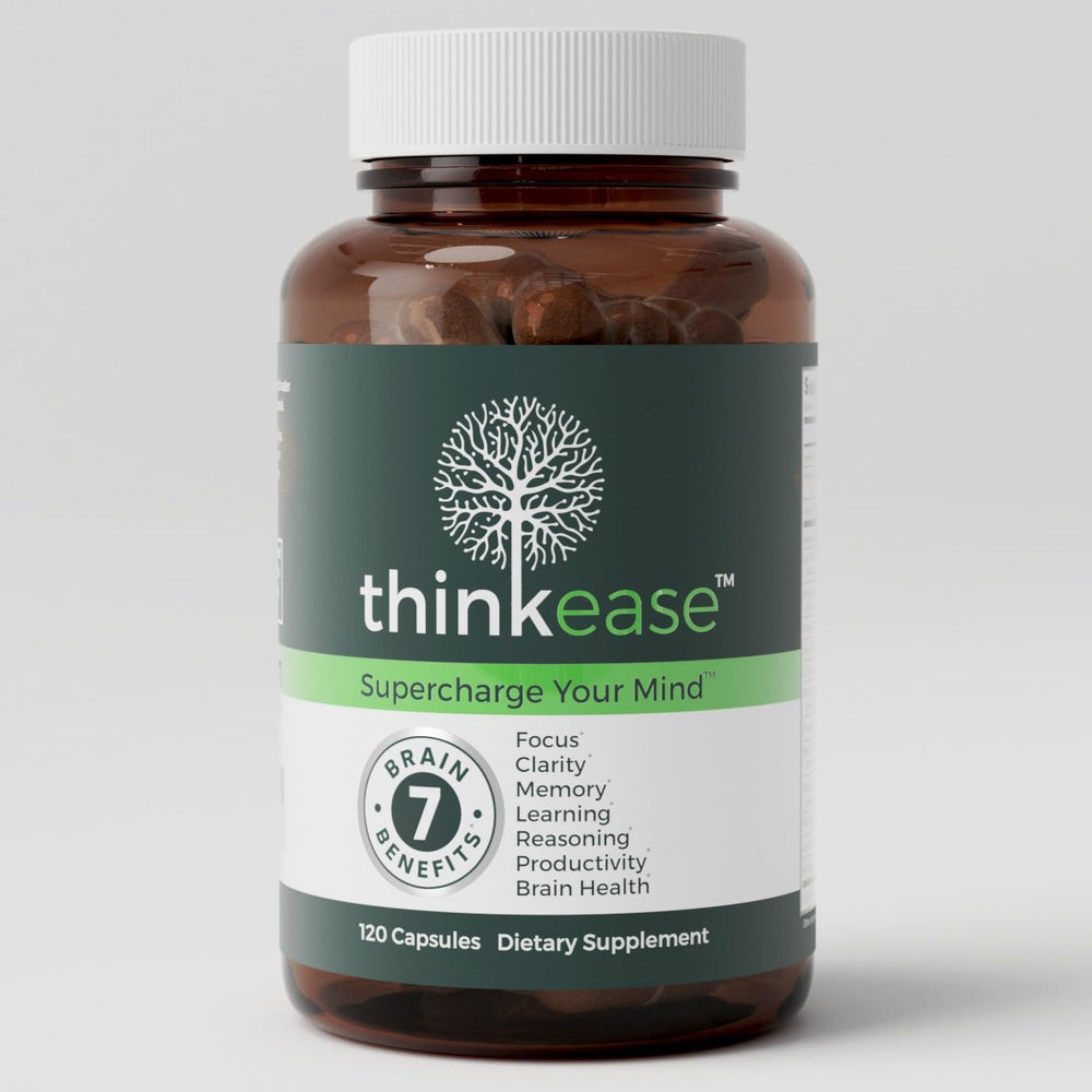 ThinkEase Brain Supplement bottle with 120 capsules
