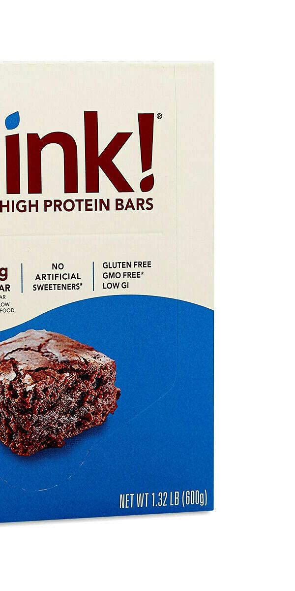 ThinkThin Bar Brownie Crunch ingredients label highlights gluten-free option for sensitive diets.