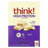 Think Thin White Chocolate bar unwrapped showing creamy texture for on-the-go snack