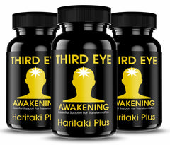 Bottle of Third Eye Awakening Haritaki capsules from Kailash Herbals