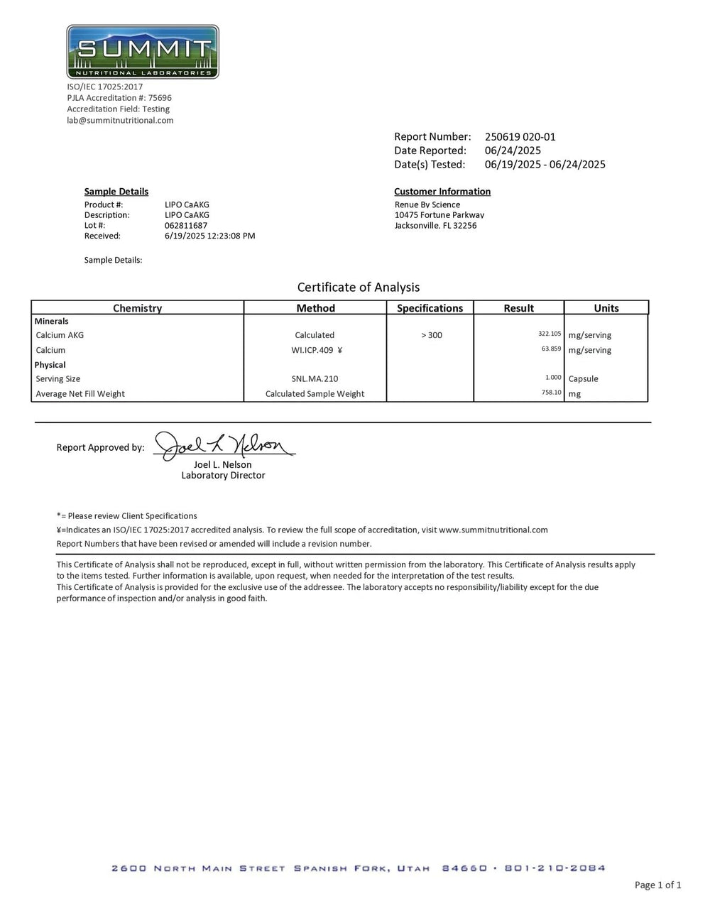 Third-party tested laboratory facility and quality assurance