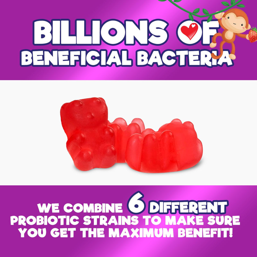 Third-party tested badge on probiotic gummies packaging