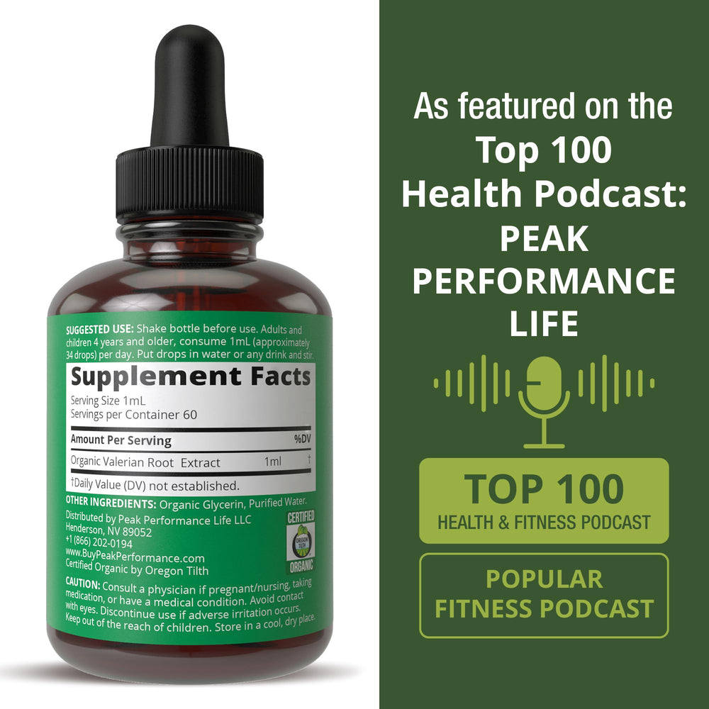Third-party tested for purity badge on valerian drops