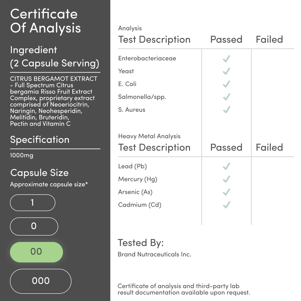 Lab-style image indicating third-party testing and purity