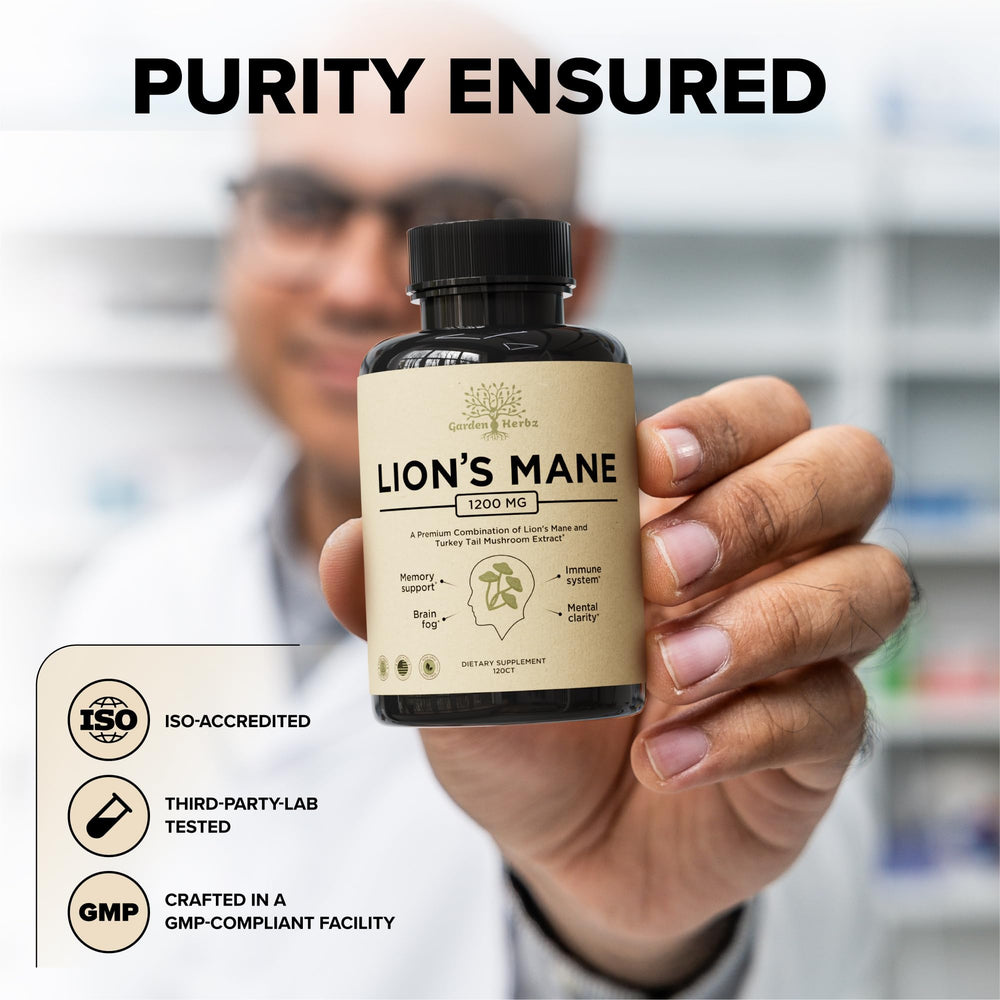 Third-party testing concept label on supplement packaging