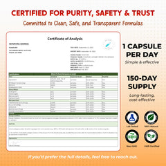Third-party testing seal on product packaging