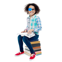 Velvet eye patches are washable and fit most children's glasses