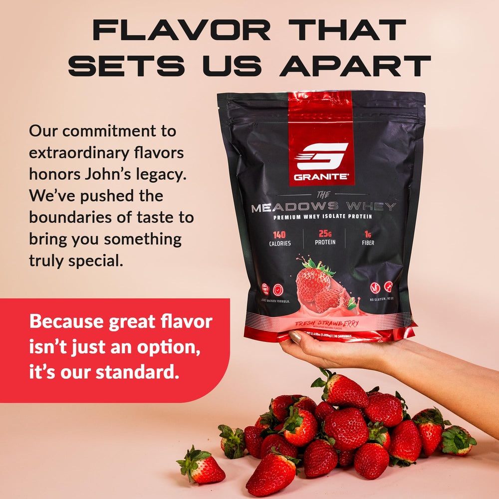 The Meadows 30 servings packaging emphasizing value and easy portion control.