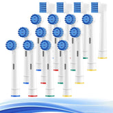 THISONG soft replacement brush heads for Braun electric toothbrush - front view, 16-pack