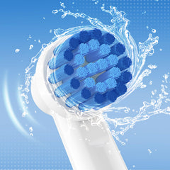 Side view of THISONG brush heads showing gentle bristles for sensitive gums - 16-pack