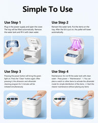 Dual cleaning modes on THISONG Ultrasonic Retainer Cleaner