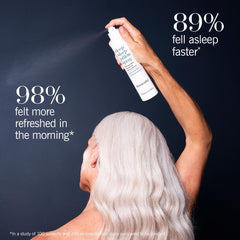 Label close-up showing Lavender, Vetivert and Chamomile essential oils