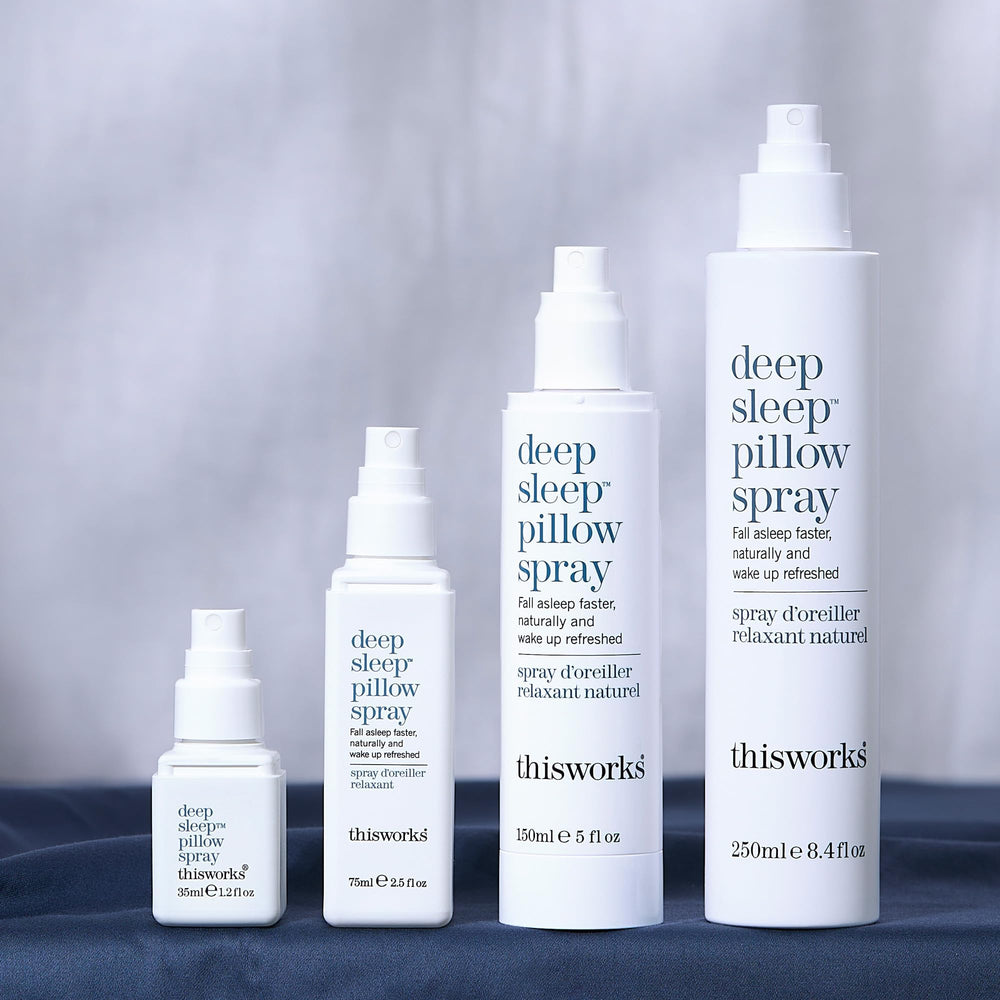 Box packaging for THISWORKS Deep Sleep Pillow Spray 35 ml