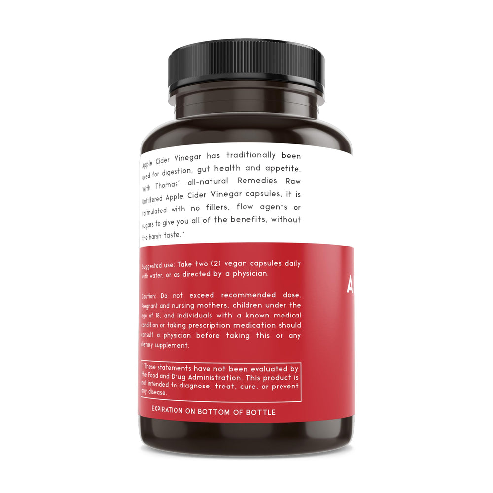 Thomas' all-natural Remedies non-GMO gluten-free formula with no artificial additives.