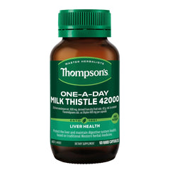 Illustration showing digestive health support from Thompsons Milk Thistle 42,000 mg