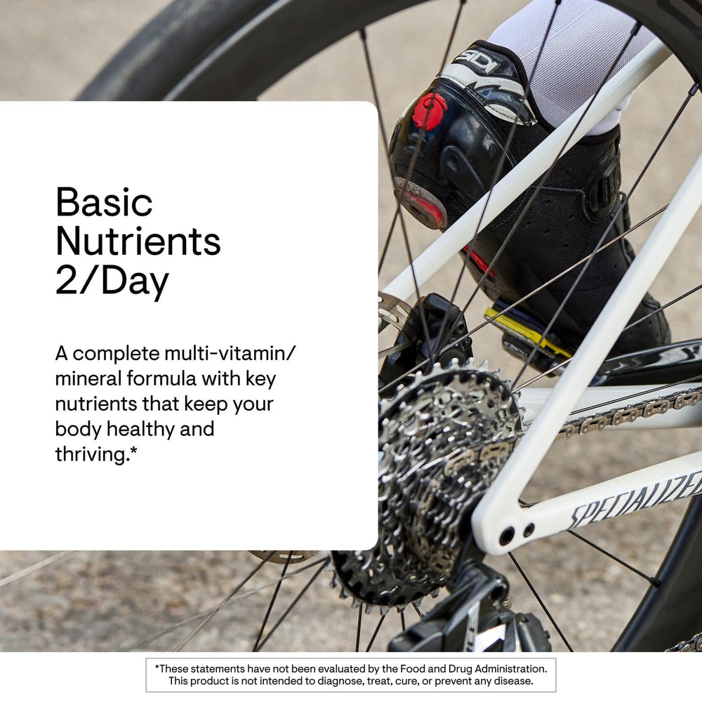 THORNE Basic Nutrients 2/Day capsules ready for a simple two-per-day routine.