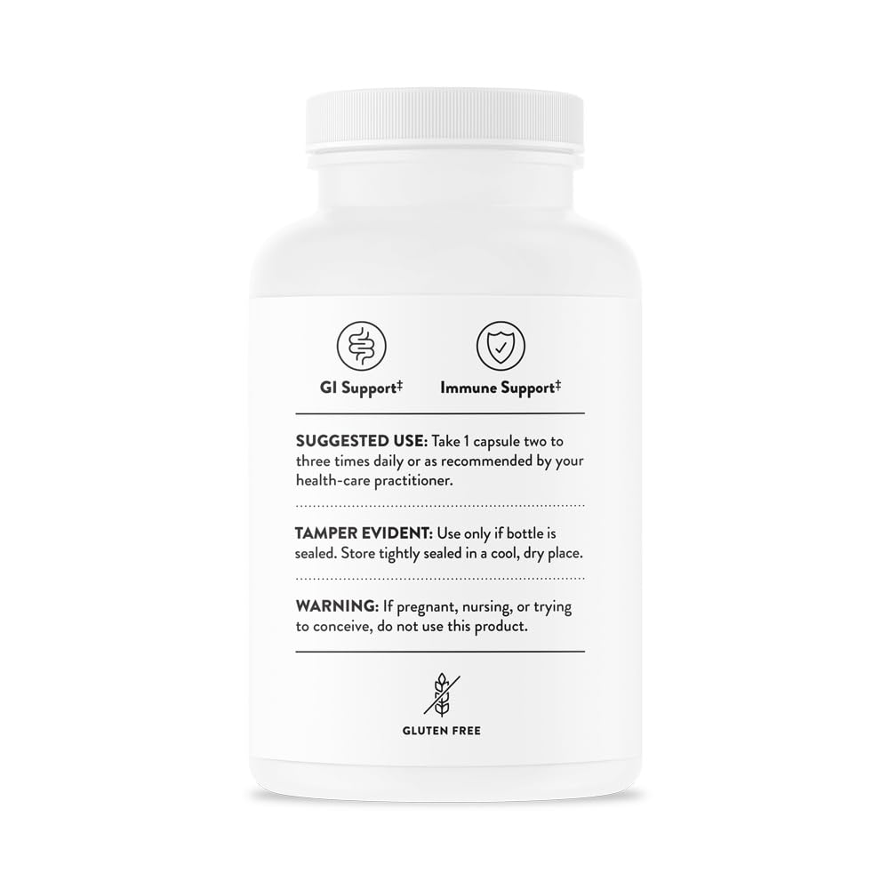 Supplement facts label for THORNE Berberine 200 mg Supplement facts label for THORNE Berberine 200 mg