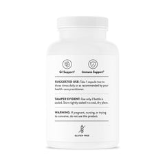 Supplement facts label for THORNE Berberine 200 mg