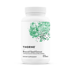 Front view of Thorne Broccoli Seed Extract SGS bottle
