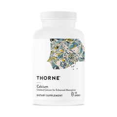 Thorne Calcium 120 capsules bottle with DimaCal chelated calcium label