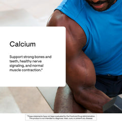THORNE Calcium bottle on table ready for daily use.