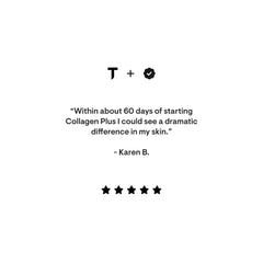 Third-party testing certification label for Collagen Plus