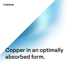 Thorne Copper Bisglycinate packaging and bottle