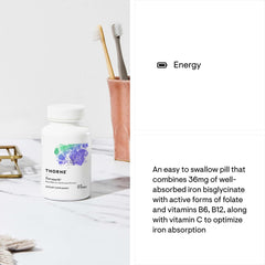 Gluten-free label on Ferrasorb bottle