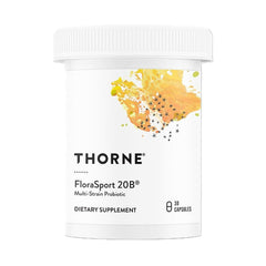 THORNE FloraSport 20B probiotic bottle and label