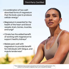 THORNE Magnesium CitraMate serving spoon scene for easy daily intake.