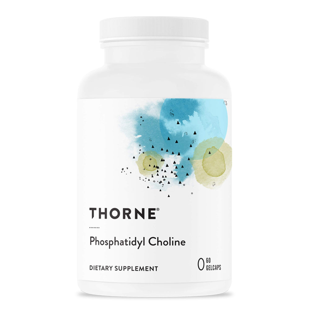 Thorne Phosphatidylcholine bottle label and branding