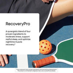THORNE RecoveryPro whey label ingredients shows BCAAs and cysteine for performance support.