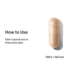 Close-up of THORNE Rhodiola bottle label