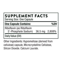 Close-up of Riboflavin 5-Phosphate active B2 ingredient illustration