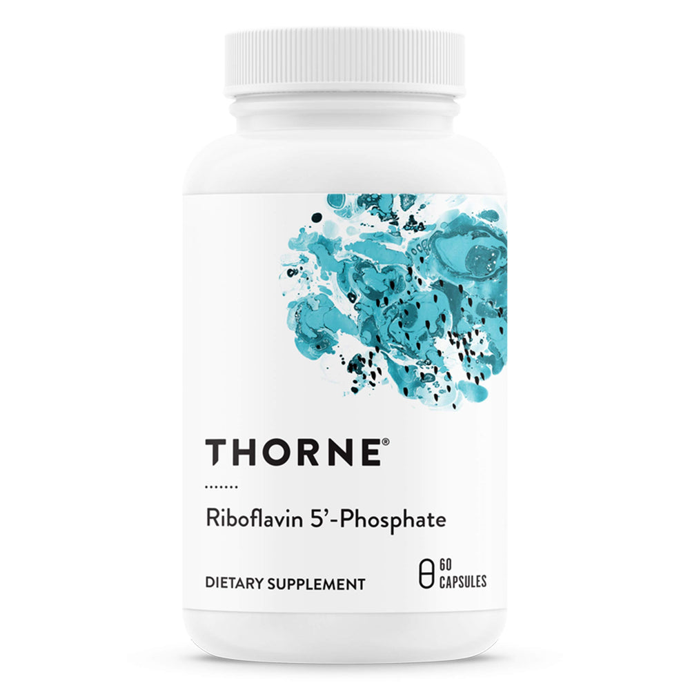 Thorne Riboflavin 5-Phosphate bioactive vitamin B2 - 60 capsules label