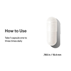 THORNE Theanine 200mg supplement facts panel