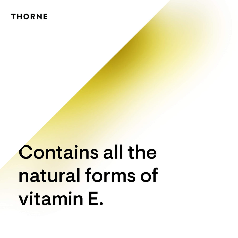Supplement facts panel for Thorne Ultimate-E