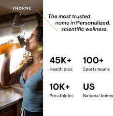 Third-party certification label for Thorne Vitamin C