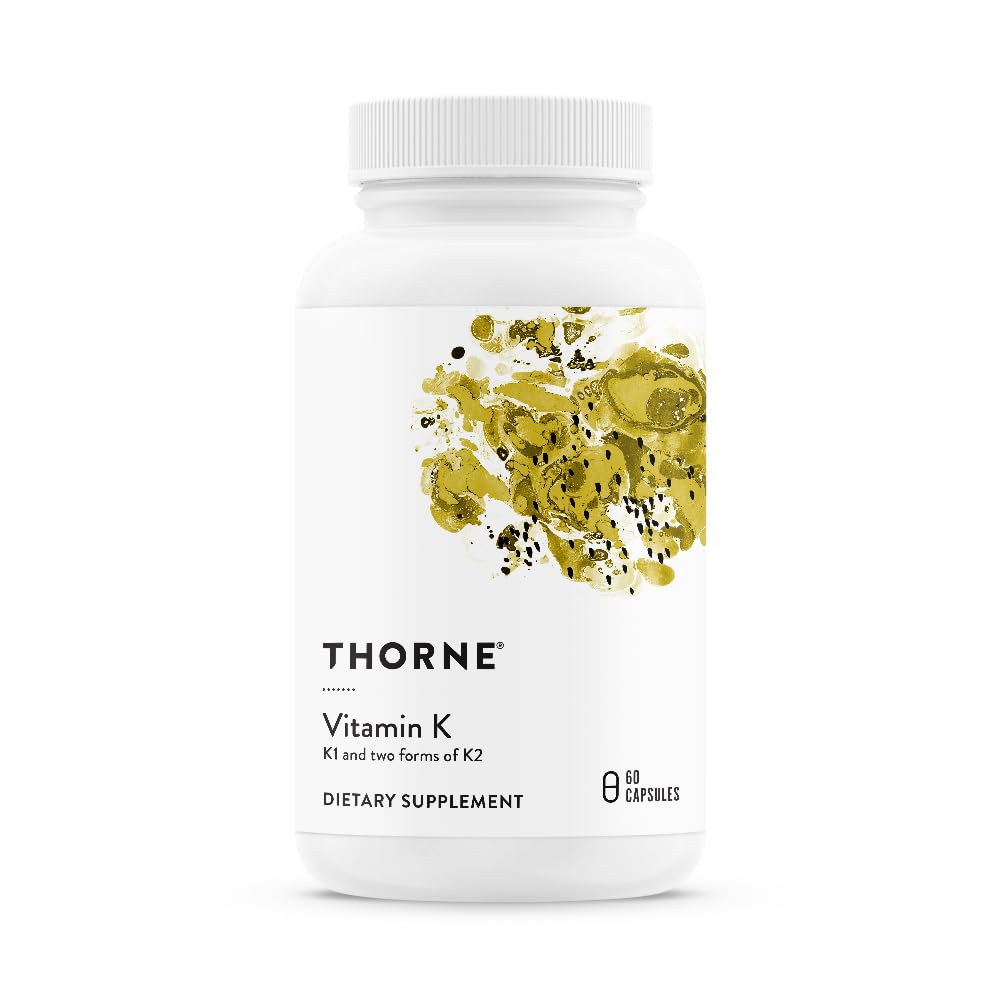 THORNE Vitamin K60 bottle – front view THORNE Vitamin K60 bottle – front view