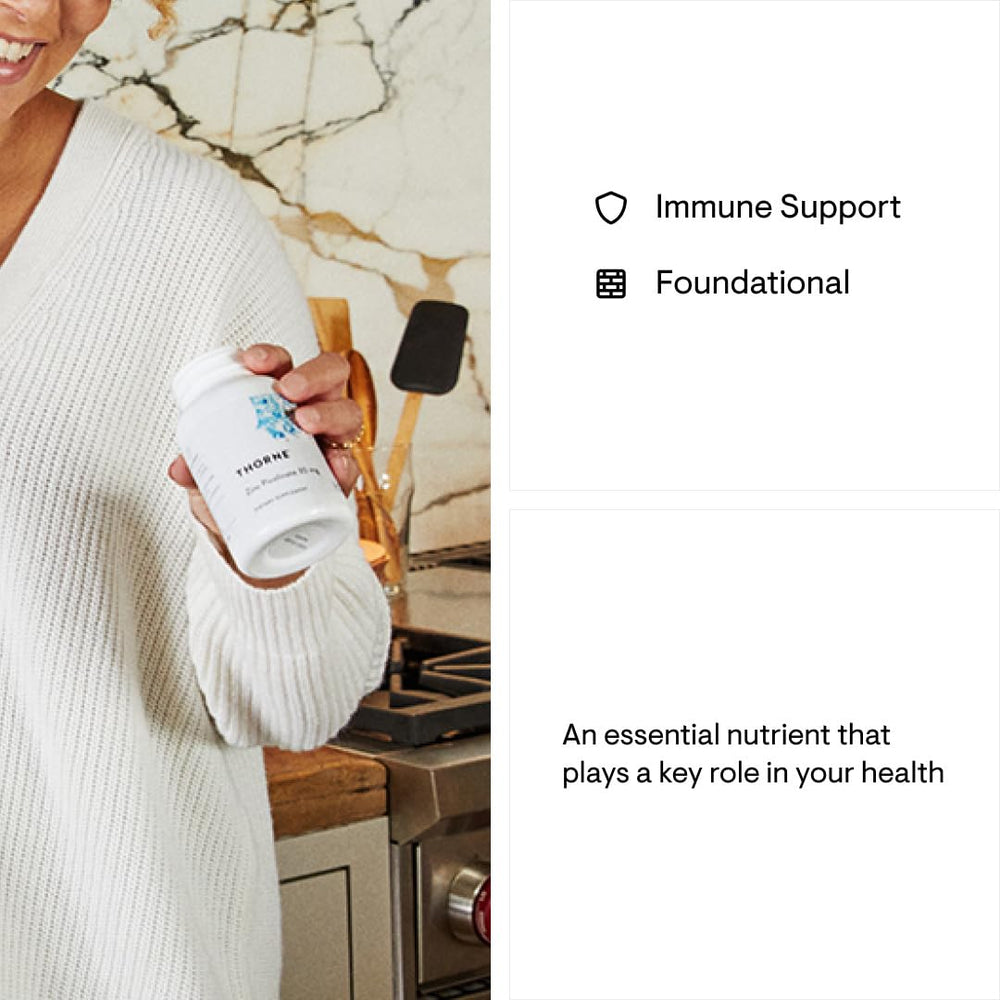 Nutrition facts panel for Zinc Picolinate