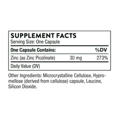 Close-up of zinc picolinate capsules