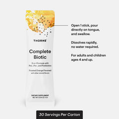 Bowel regularity support with THORNE Complete Biotic