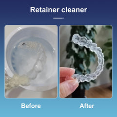 3-minute cleaning with one tablet in water